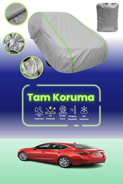 Dokaca Neo غطاء حماية للسيارة باللون الرمادي النيون قماش مجدّل مازدا 3 / أكسي...