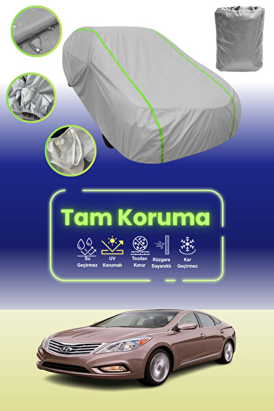 Dokaca Neo غطاء حماية للسيارة من القماش الرمادي اللامع قماش مجدّل متوافق مع سيارة هيونداي جرانديور/أزيرا 5