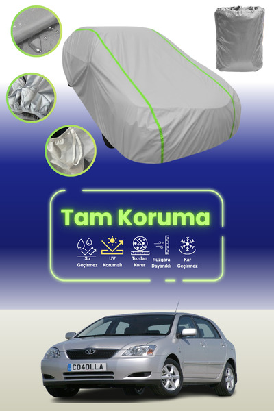 Dokaca Neo غطاء حماية للسيارة باللون الرمادي النيون قماش مجدّل تويوتا كورولا ...