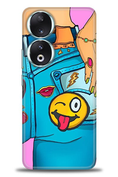 Rulet Aksesuar غطاء متوافق مع هاتف هواوي هونر مطبوع HD - غطاء سيليكون مصمم - 448