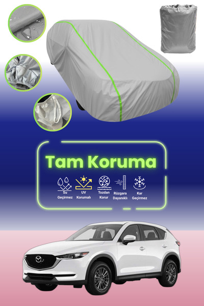 Dokaca Neo غطاء حماية للسيارة من القماش الرمادي النيون قماش مجدّل مازدا 323 C...