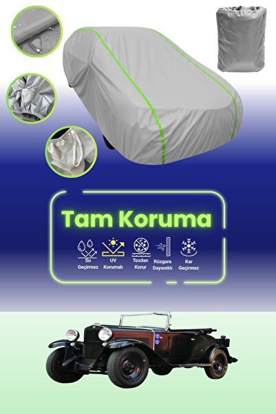 Dokaca Neo غطاء حماية للسيارة باللون الرمادي النيون قماش مجدّل فيات 514 سبايد...