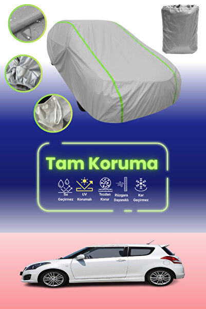 Dokaca Neo غطاء حماية للسيارة باللون الرمادي النيون قماش مجدّل سوزوكي سويفت 3...