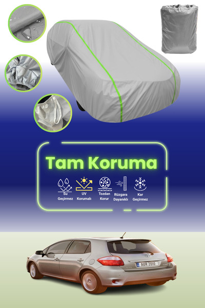 Dokaca Neo غطاء حماية للسيارة باللون الرمادي النيون قماش مجدّل تويوتا أوريس 5...