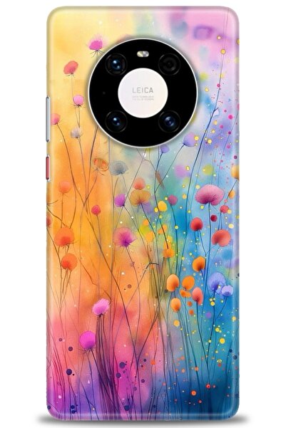 Rulet Aksesuar غطاء متوافق مع هاتف هواوي ميت 40 برو HD مطبوع - غطاء سيليكون م...