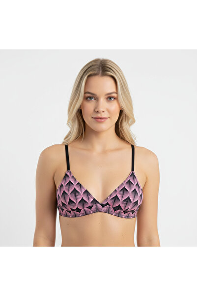 BONBON Women's Wire Free Unsupportive Triangle Bralette Bra Bb2112