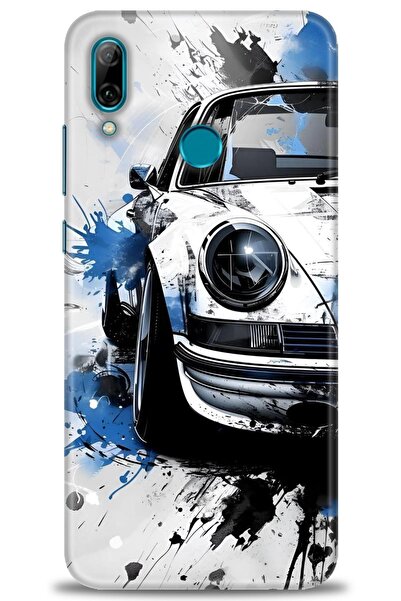 Rulet Aksesuar حافظة متوافقة مع هاتف هواوي بي سمارت 2019 HD مطبوع + واقي شاشة...