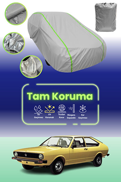 Dokaca Neo غطاء حماية للسيارة باللون الرمادي النيون قماش مجدّل فولكس فاجن باس...