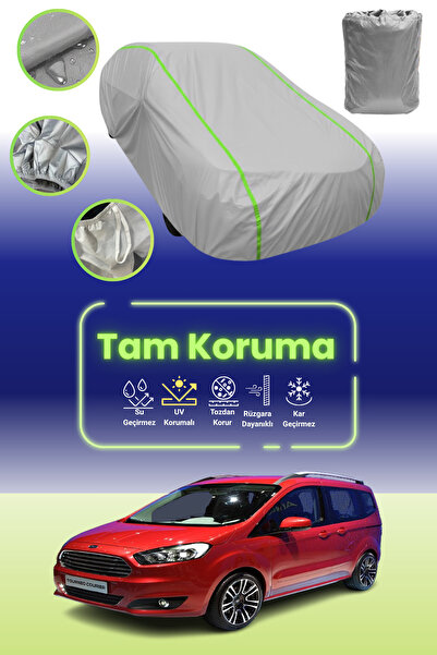 Dokaca Neo غطاء حماية للسيارة من القماش الرمادي النيون قماش مجدّل فورد تورنيو...