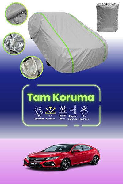 Dokaca Neo غطاء حماية للسيارة باللون الرمادي النيون قماش مجدّل هوندا سيفيك 5 ...