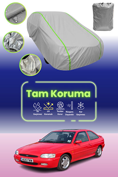 Dokaca Neo غطاء حماية للسيارة من القماش الرمادي النيون قماش مجدّل فورد إسكورت...