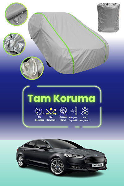 Dokaca Neo غطاء حماية للسيارة من القماش الرمادي اللامع قماش مجدّل فورد مونديو...