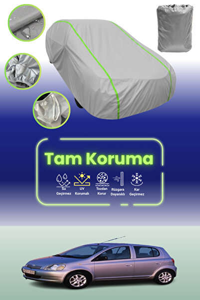 Dokaca Neo غطاء حماية للسيارة باللون الرمادي النيون قماش مجدّل تويوتا ياريس 5...