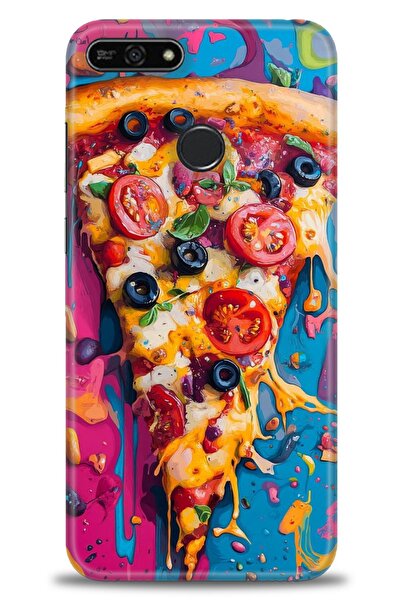 Rulet Aksesuar غطاء متوافق مع هاتف هواوي هونر 7A HD مطبوع - غطاء سيليكون مصمم...