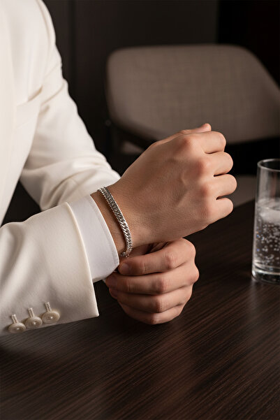 Utku Kuyumculuk 14 AYAR BEYAZ ALTIN BİLEKLİK