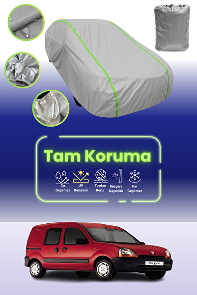 Dokaca Neo غطاء حماية للسيارة باللون الرمادي النيون قماش مجدّل متوافق مع سيارة رينو كانجو 1997 - 2003