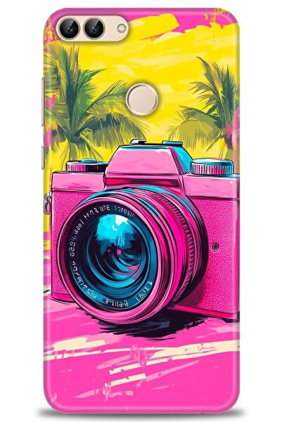 Rulet Aksesuar غطاء متوافق مع هاتف هواوي بي سمارت HD مطبوع - غطاء سيليكون مصم...