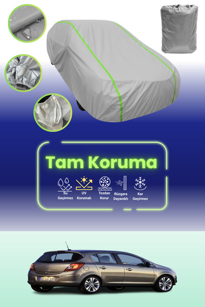 Dokaca Neo غطاء حماية للسيارة باللون الرمادي النيون قماش مجدّل أوبيل كورسا 5 ...