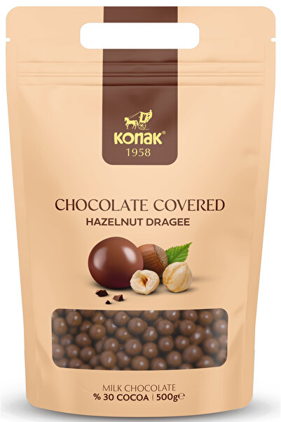 KONAK Sütlü Çikolata Kaplı Fındık Draje 500 GR