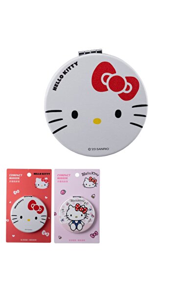 SANRIO Lisanslı Hello Kitty Çift Taraflı Katlanabilir Ayna