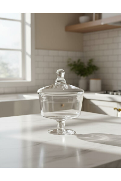 REDTAG Clear Glass Candy Jar With Lid