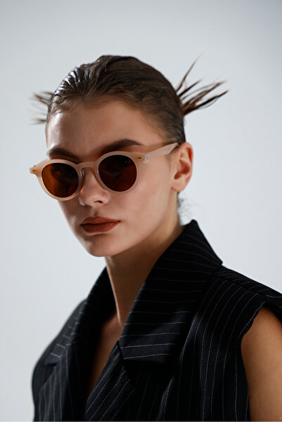 miii Modern Retro Trend Uv Protection Sunglasses with Round Frame