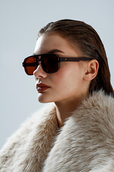 miii Vintage Framed Brown Color Retro Framed Uv Protection Sun Glasses