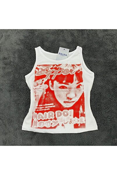 8line Bluză fără mâneci Red Pixel Collage Zero