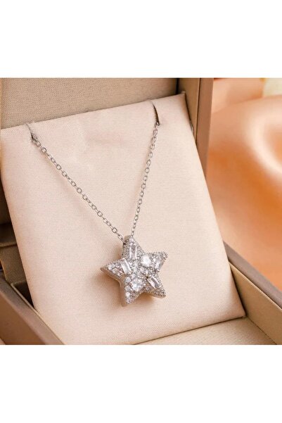 BY YASİN TOPÇU ⭐ Işıltılı Taşlı Yıldız Kolye ⭐