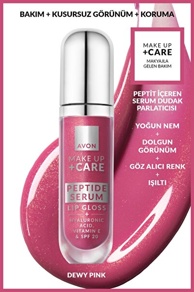 AVON Make Up + Care Peptit İçeren Serum Gloss Dudak Parlatıcısı - Dewy Pink