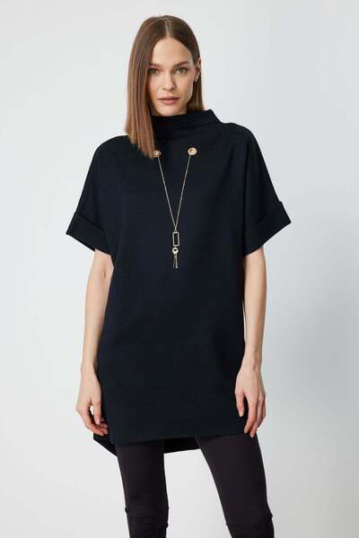 ON Short Sleeve Tunic with Chain Accessories