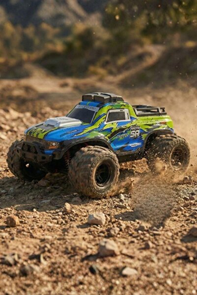 Sole 1:16 Ölçek Cross Country Işıklı Off-Road RC Araba – Uzaktan Kumandalı, 3...