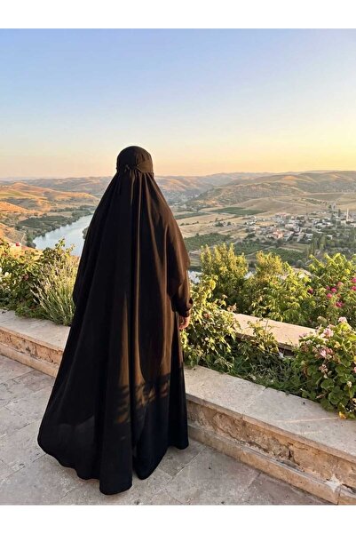 onliecraft Çarşaf, Jilbab, Khimar, Abaya, Hakim Yaka, Medine İpeği (ÜÇ PARÇA ...