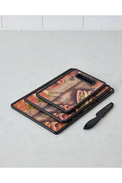 REDTAG Brown Fiber Cutting Board Set (4 Piece)