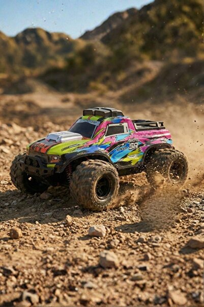 Sole 1:16 Ölçek Cross Country Işıklı Off-Road RC Araba – Uzaktan Kumandalı, 3...