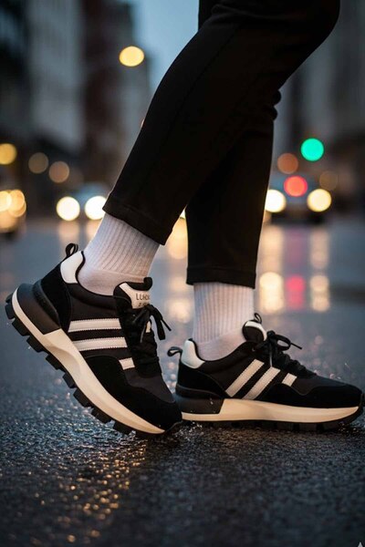 Lufian Black women's sneaker shoes