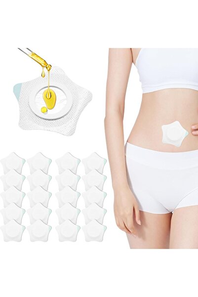 Arabest عبوة من 50 قطعة من ملصقات زيت الخروع للسرة، ملصقات زيت الخروع للاستخد...