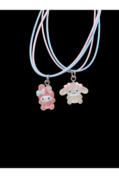 GOSSİP TEAM Best Friends Mavi Pembe İpli My Melody Cinnamoroll Arkadaşlık Kol...