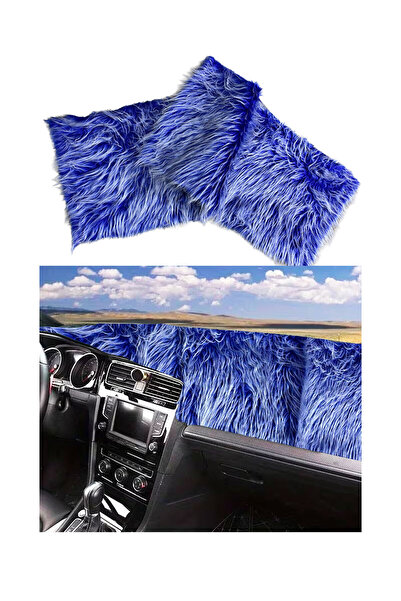 Bigohobi Pelüş Torpido Koruma Örtüsü (Uzun Tüylü), Mavi