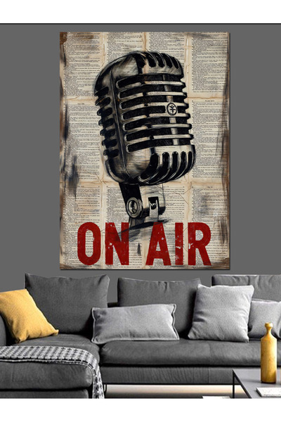 Artmeg Microfon de exterior pentru înregistrare Studio Decorativ Canvas - Mas...