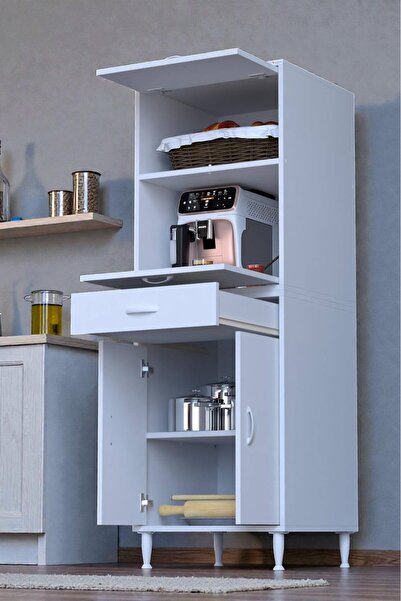 Eliusta Serale 4 Kapaklı 56 cm Derinlikte Dolap Mutfak Fırın Dolabı 60x162,4x...