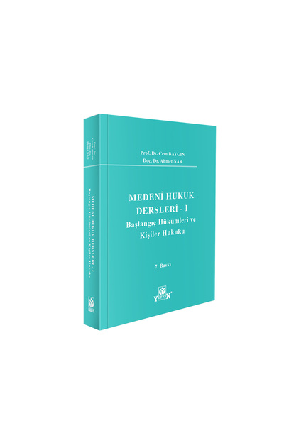 Yetkin Yayınları Medeni Hukuk Dersleri - I