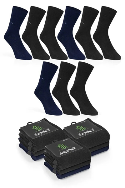 Scarpebutik Pack of 9 Men's Seamless Bamboo Seasonal Socks