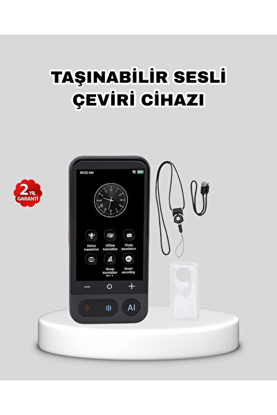 Kanonik Education Taşınabilir Akıllı Sesli Çeviri Cihazı – 139 Dil Desteği, D...