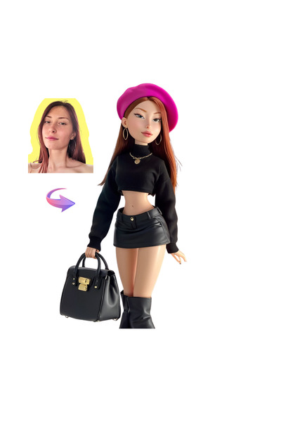 Tuval Kişiye Özel 3 Boyutlu Figür 20cm (3D) / Hazır Biblo / Yıldönümü, Sevgil...