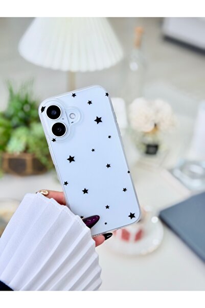 Go Aksesuar غطاء شفاف متوافق مع آيفون 16، مقاوم لبصمات الأصابع، طباعة غير لامعة