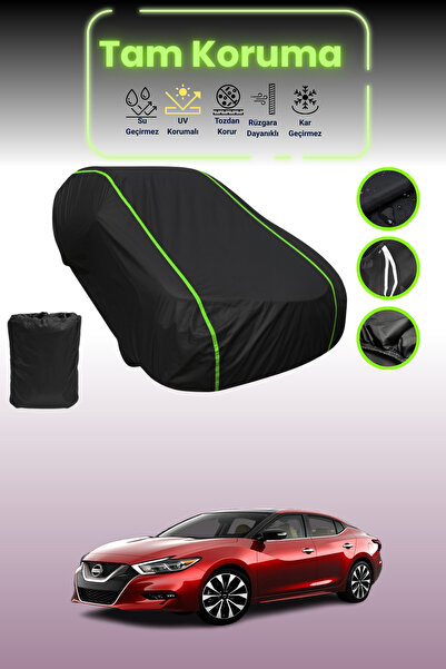 Dokaca Neo غطاء حماية للسيارة من القماش الأسود اللامع قماش مجدّل نيسان ماكسيم...