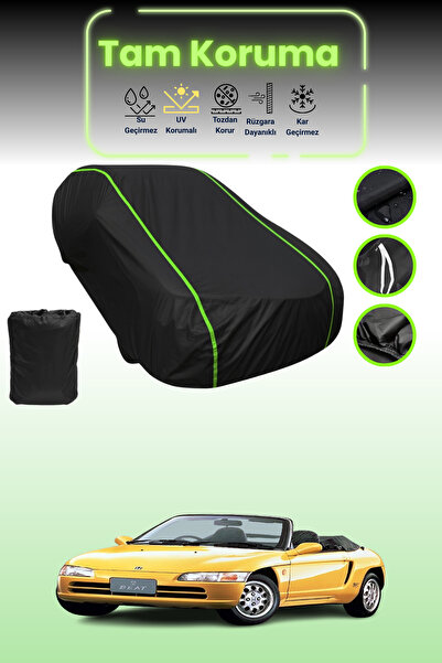 Dokaca Neo غطاء حماية للسيارة من القماش الأسود اللامع قماش مجدّل Honda Beat 1...