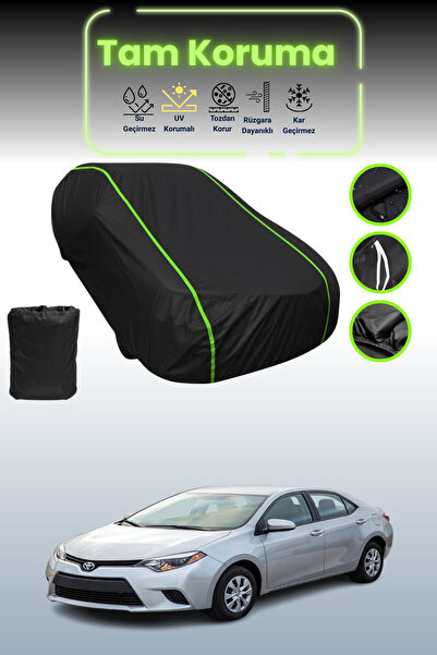 Dokaca Neo غطاء حماية للسيارة باللون الأسود النيون قماش مجدّل تويوتا كورولا ا...