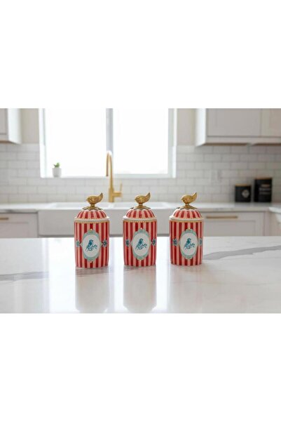 Miss Betty BELLİSİMA PORSELEN 3'LÜ BAHARAT TAKIMI 9X18CM